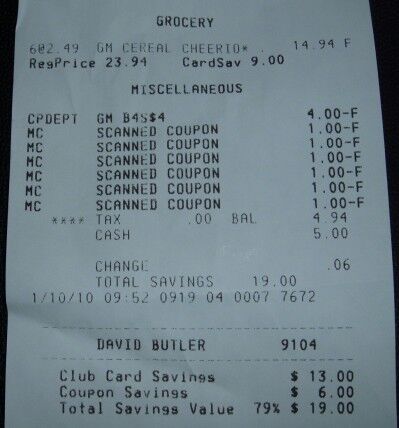 cheerios receipt cheerios receipt