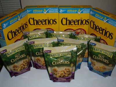 cheerios and nut clusters