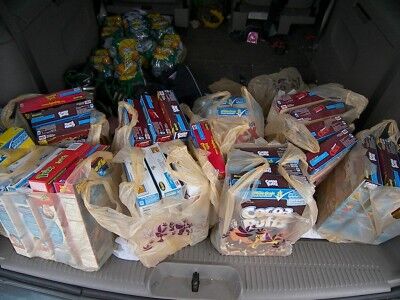 cereal food bank donation