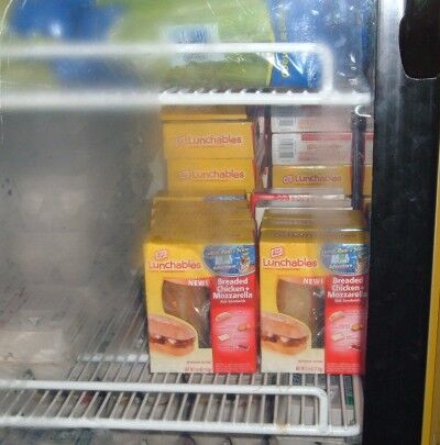 lunchables in fridge