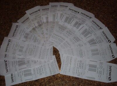 Safeway receipts