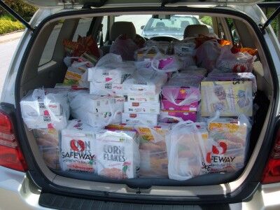 food bank delivery car