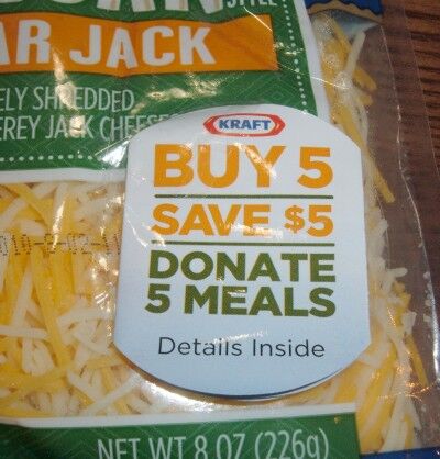 kraft cheese promo donate meals