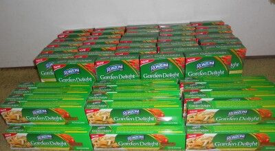 61 boxes of ronzoni pasta