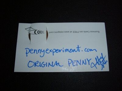 Penny Experiment original penny back