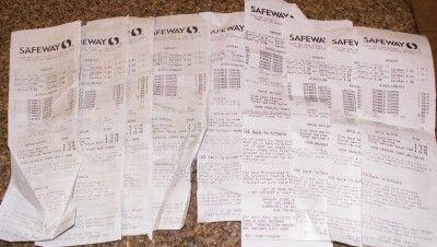 safeway receipts